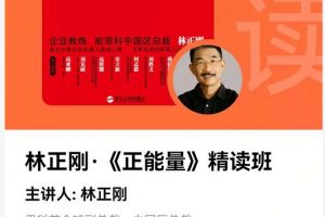 湛庐精读·林正刚《正能量》精读班