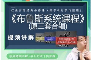 红鱼吉他《布鲁斯系统课程1-3季》3套课程合集
