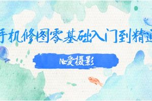 Nice爱摄影《手机修图零基础入门到精通》视频课程