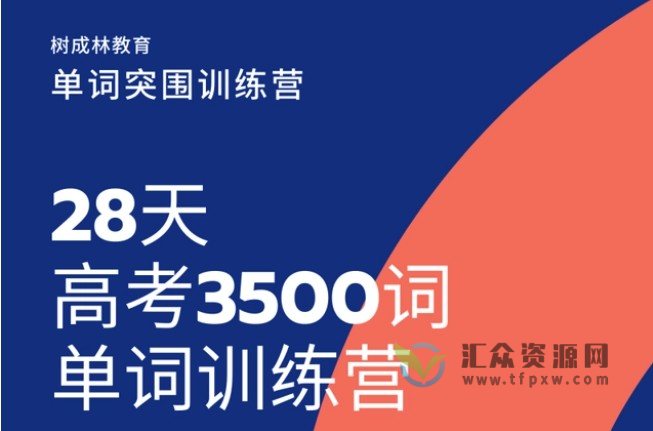 树成林《28天高考3500词单词训练营》视频课程插图