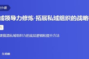 私域领导力修炼·拓展私域组织的战略视野