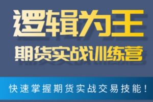 逻辑为王期货实战训练营