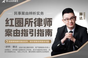 【智元法律】滕达：红圈所律师案由指引指南