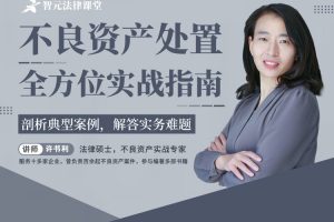 【智元法律】许书利：不良资产处置全方位实战指南