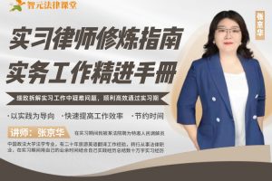【智元法律】张京华实习律师修炼指南：实务工作精进手册
