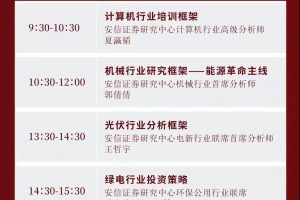 【先知研报】2022年安信研究新春学习大礼包-全行业研究框架培训