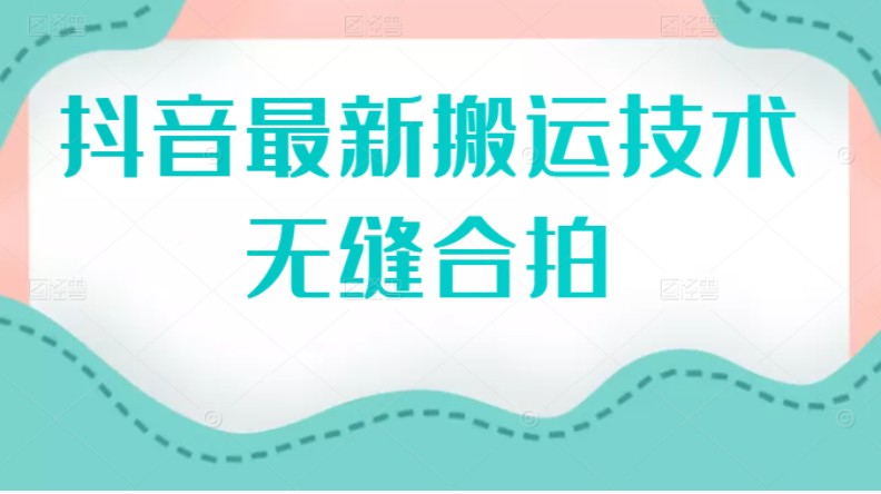 2022抖音最新搬运技术－无缝合拍插图