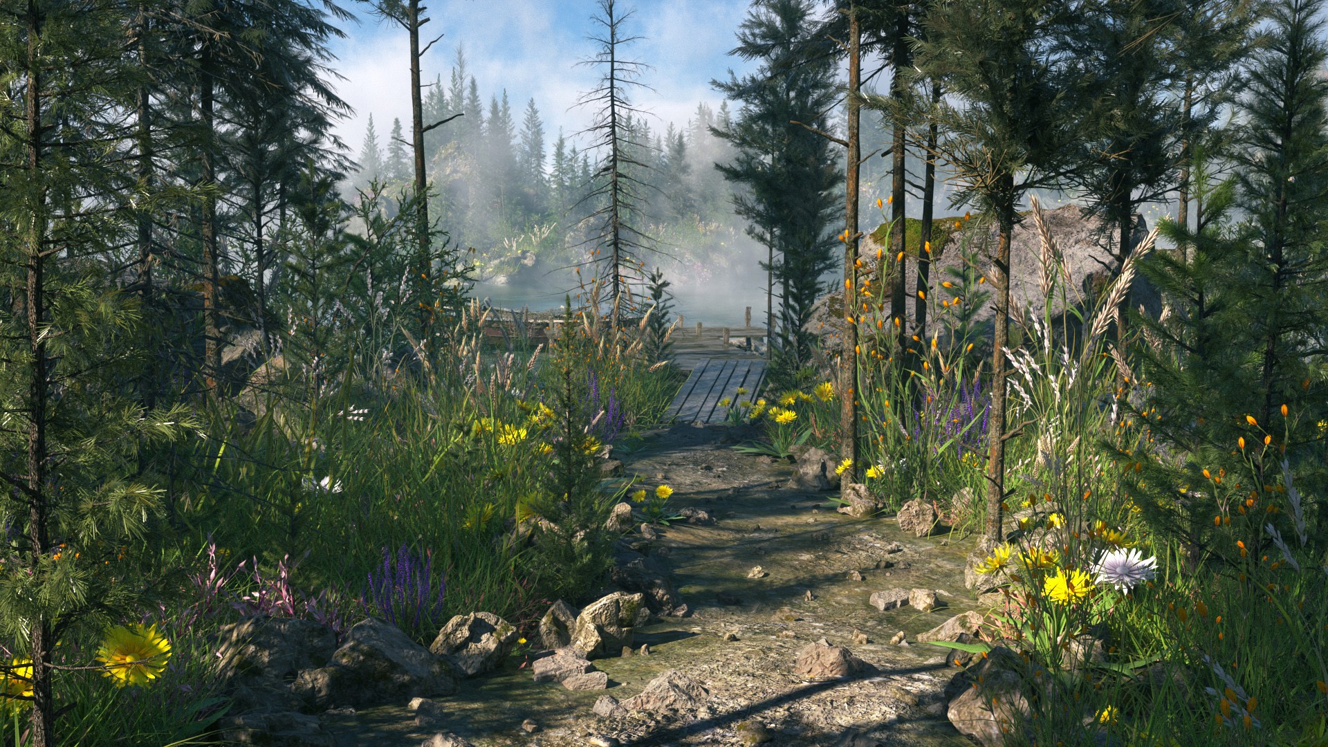 青之巅【宋蚊子】雪山松林V2版本插图2