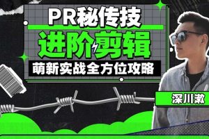 PR秘传技:进阶剪辑的全方位攻略,软件入门+效果进阶+商单实战