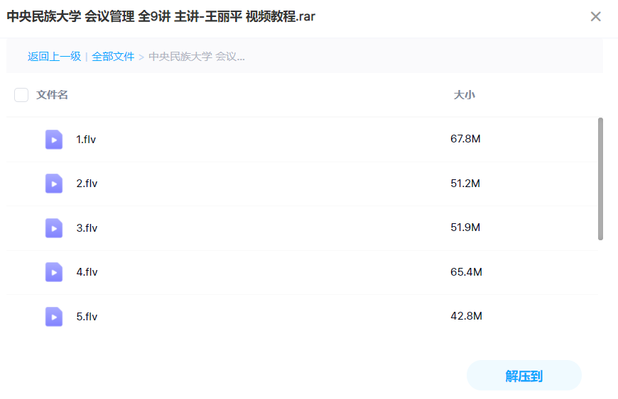 【中央民族大学】会议管理视频课程9讲（王丽平主讲）插图