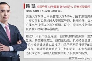 杨凯2020年07月机构操盘策略提升班视频课程 高清全套更新中