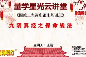 量学云讲堂王岩《四维三先选庄跟庄基训班-燕龙腾飞》 第31期