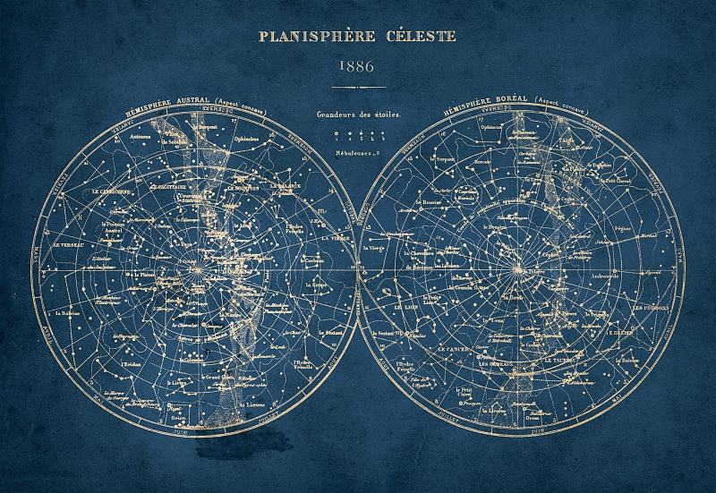 为什么星图上的方向和地图相反？