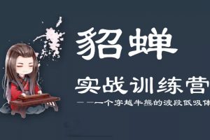 【貂蝉波段】貂蝉波段实战训练营第7期视频课程 百度云下载