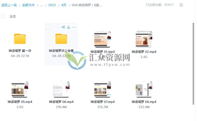 神话塔罗 若道塔罗（8堂课+讲义）视频课程 百度云下载插图