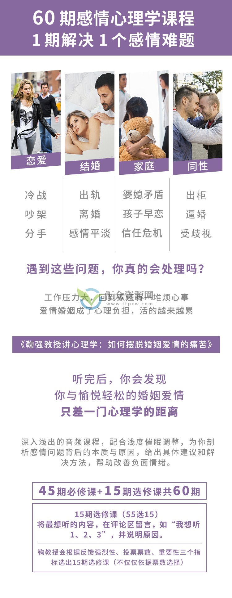 鞠强教授讲心理学：如何摆脱婚姻爱情的痛苦？插图