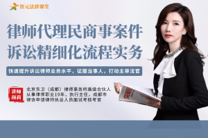 颜莉：律师代理民商事案件诉讼精细化流程实务
