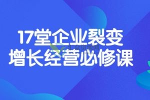 张琦：企业盈利增长的17堂必修课