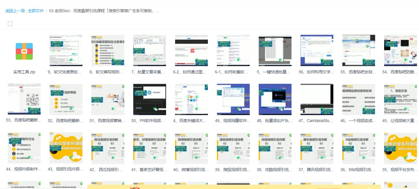 老派SEO《百度霸屏引流课》打造精准被动流量系统插图