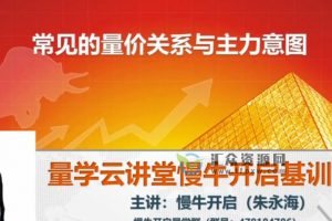 2022年量学云讲堂朱永海《慢牛开启》第35期 百度网盘下载