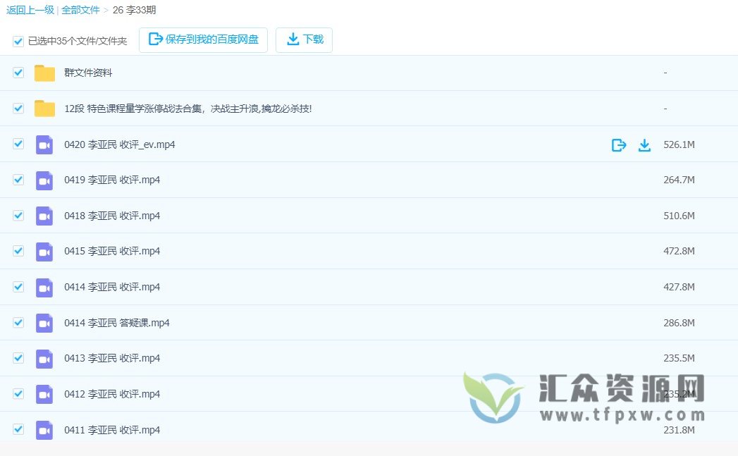 量学云讲堂李亚民《伏击龙头》第33期视频课程 百度网盘下载插图