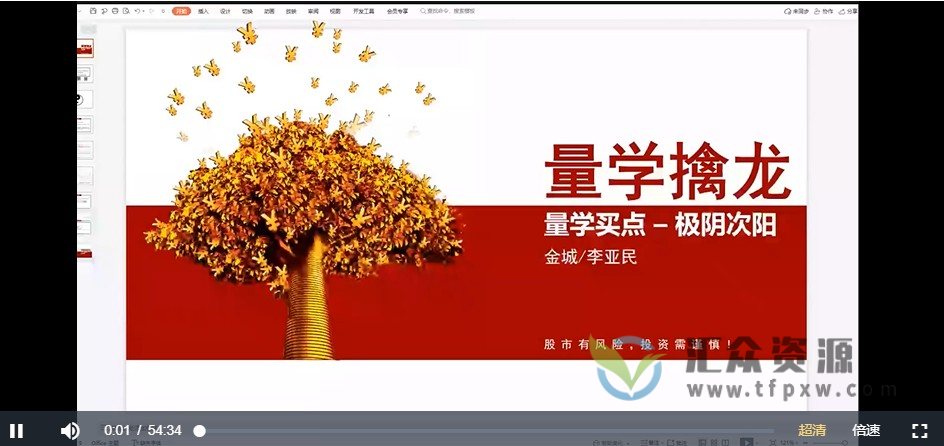 量学云讲堂李亚民《伏击龙头》第28期视频课程 百度网盘下载插图1