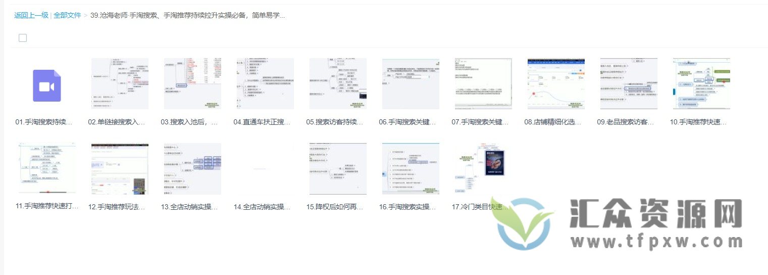 沧海老师·手淘搜索 持续拉升实操必备(新品、老品)插图1 沧海老师·手淘搜索 持续拉升实操必备(新品、老品)插图1