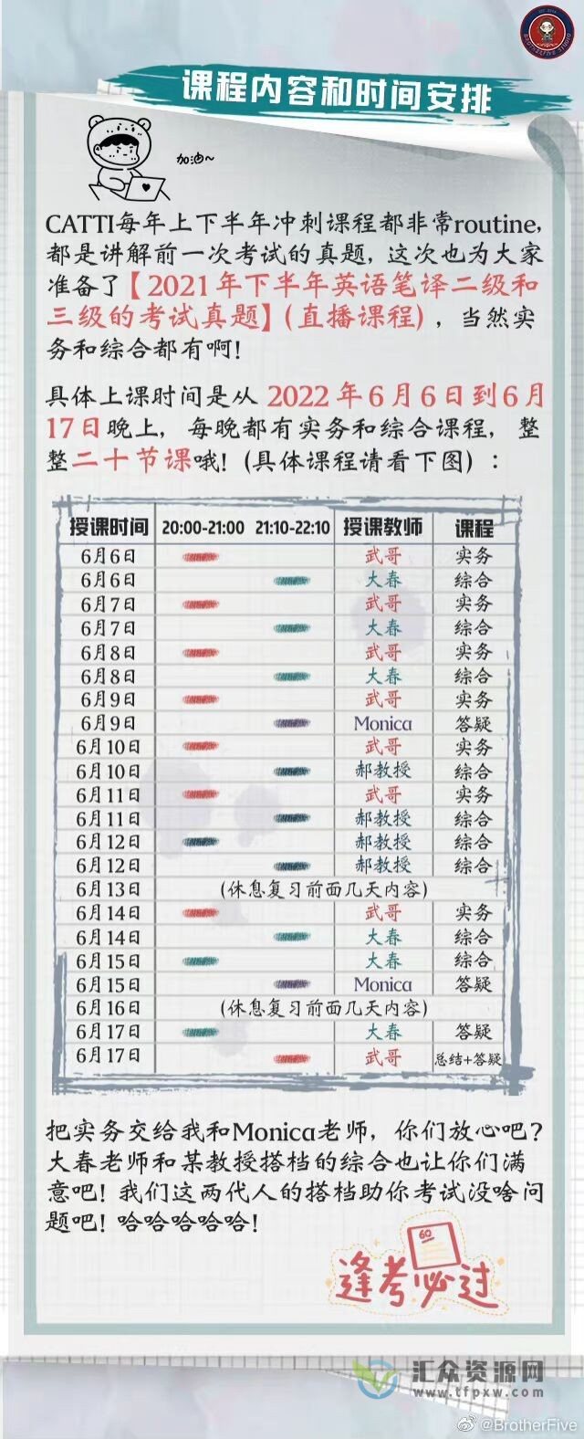 武峰2022年上半年CATTI 英语笔译（二三级）冲刺课程（送往期课程）插图2