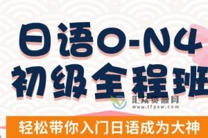 一笑而过·唐盾老师日语N1-N5系列合集+日语口语实战+日语语音入门（15套课程合集）