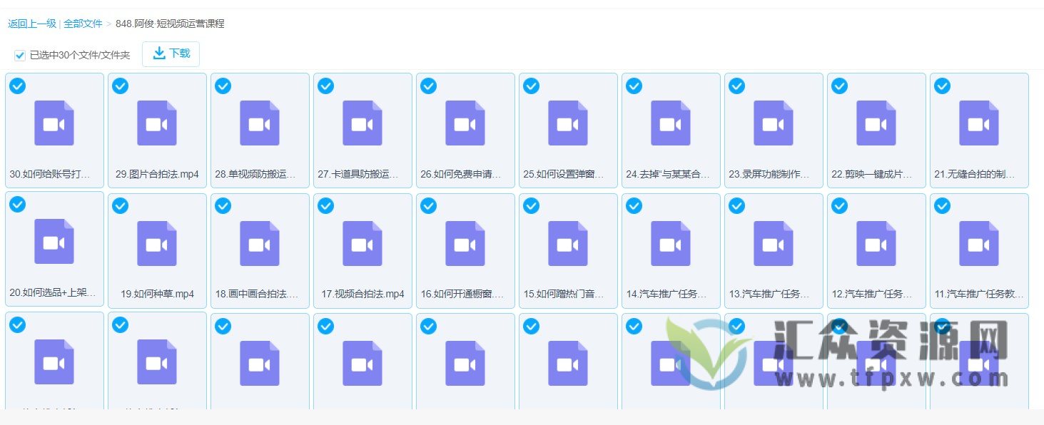 阿俊·短视频运营课程，从零基础开始讲解的系统课程插图1