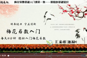 徐丙昕主讲《梅花易数基础入门+梅花易数卦象解析》视频课25讲