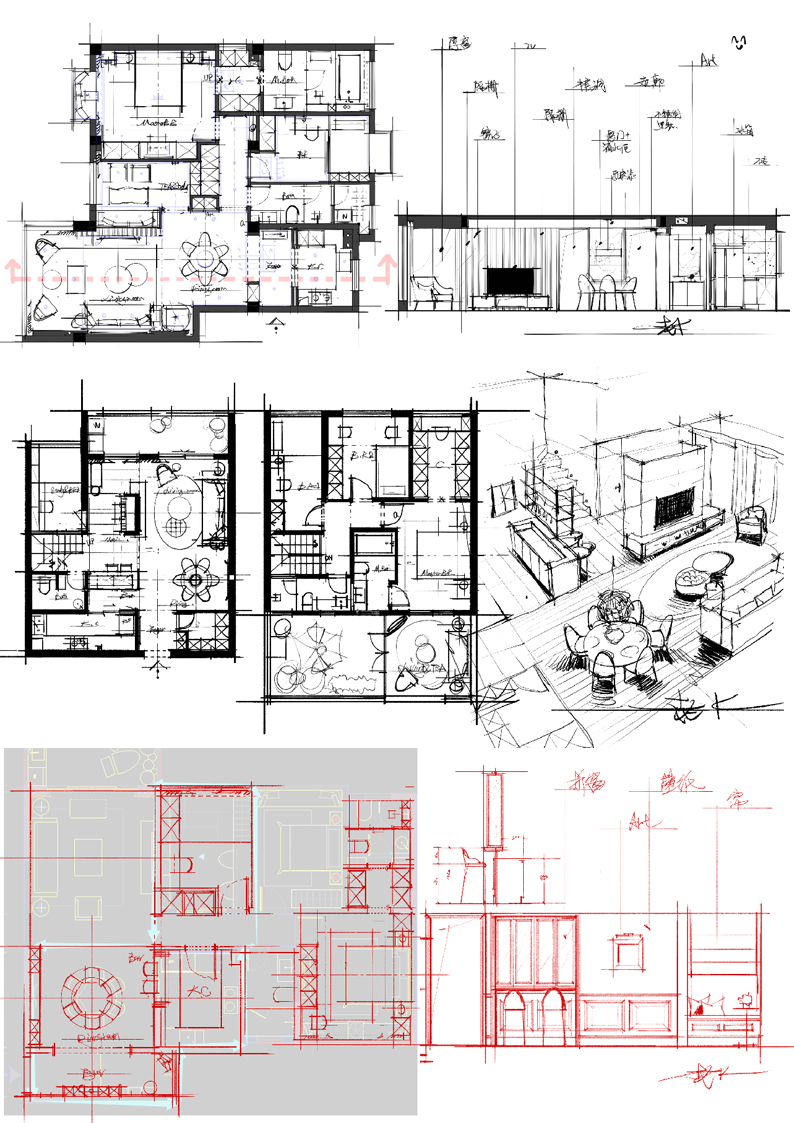 《老K全案设计新攻略》从构思到表达，从平面到立面，从空间到透视的系统性课程插图3