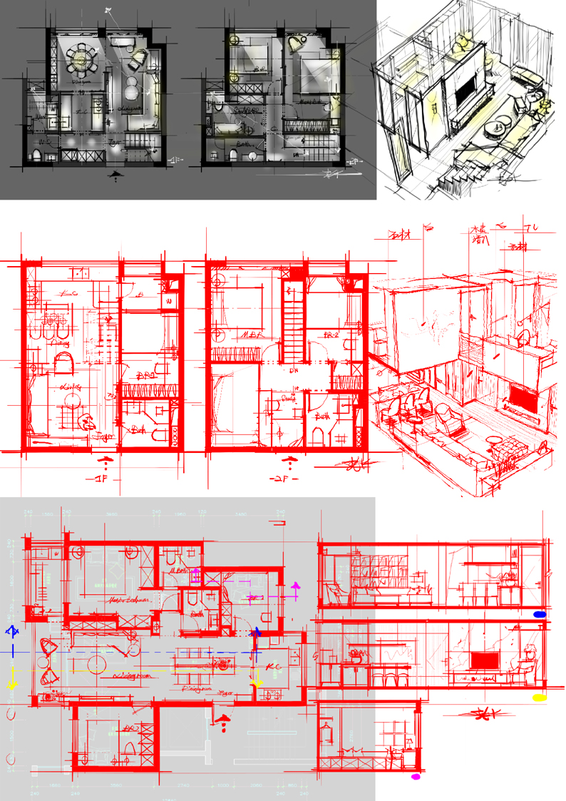 《老K全案设计新攻略》从构思到表达，从平面到立面，从空间到透视的系统性课程插图4