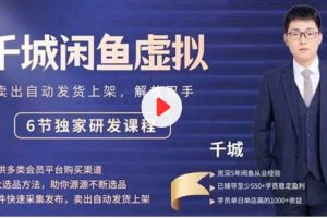 千城闲鱼虚拟项目VIP课程