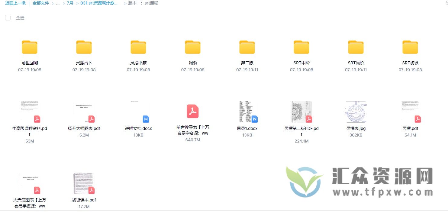 SRT灵摆调频疗愈初中高级视频教程合集-占卜神秘灵性疗愈两版本素材插图1