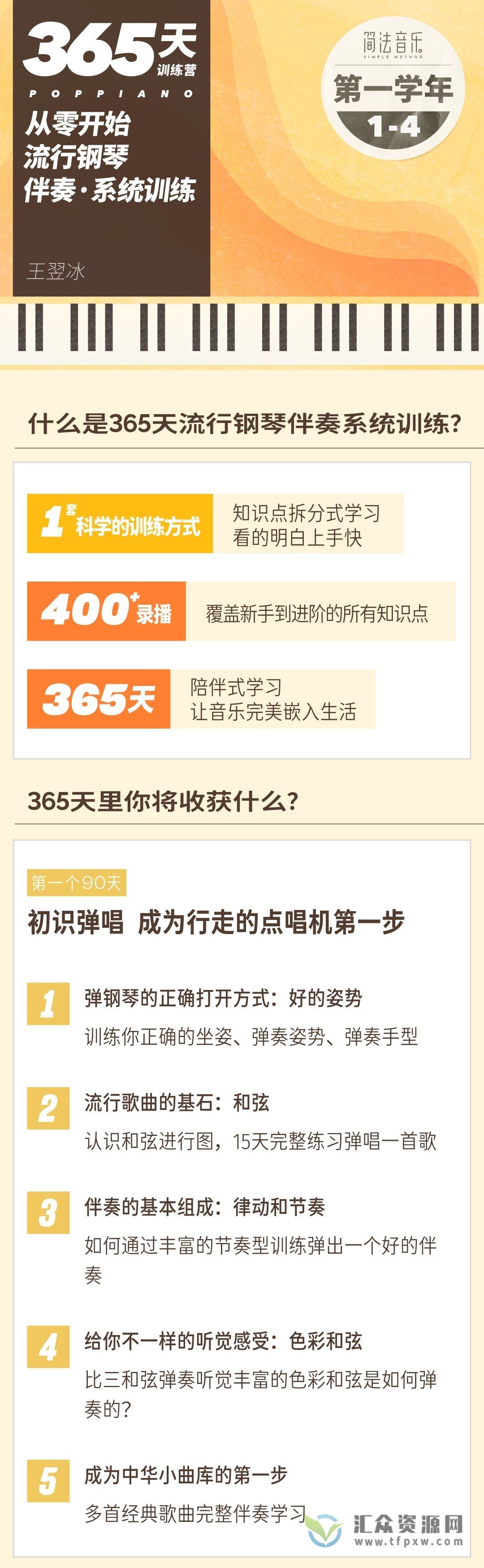 【哎呀音乐】小冰-365天流行钢琴伴奏系统训练插图