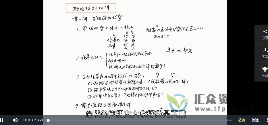 夏鹏《职场规划12讲》明确方向，赢在规划插图