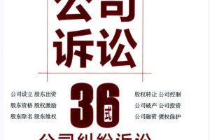 郭勤贵著《公司诉讼36式：公司诉讼应对指南》PDF电子书 百度网盘下载