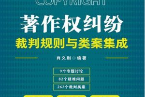 2022新书肖义刚著《著作权纠纷裁判规则与类案集成》PDF电子书下载