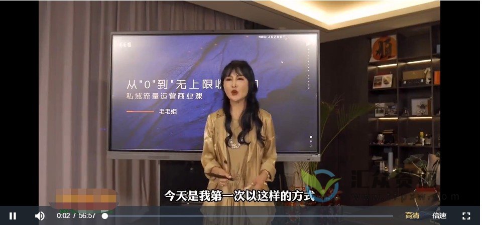 毛毛姐主讲《从0到无上限收益的私域流量运营商业课》视频课程 百度网盘下载插图