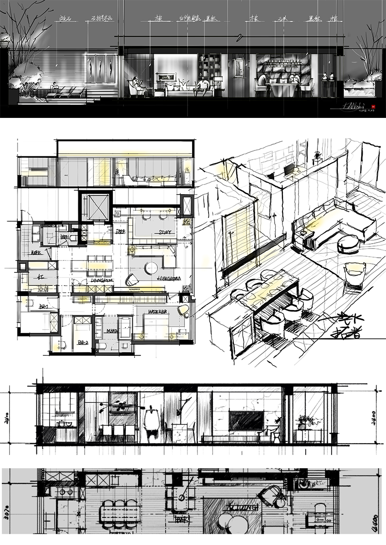 《老K全案设计新攻略》从构思到表达，从平面到立面，从空间到透视的系统性课程插图2