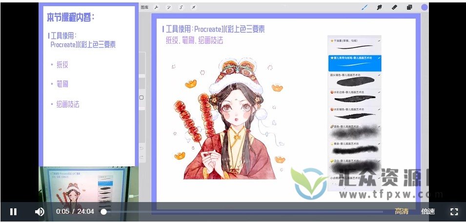 蓉儿少女头像班2022年ipad插画线稿+上色综合课程插图 蓉儿少女头像班2022年ipad插画线稿+上色综合课程插图