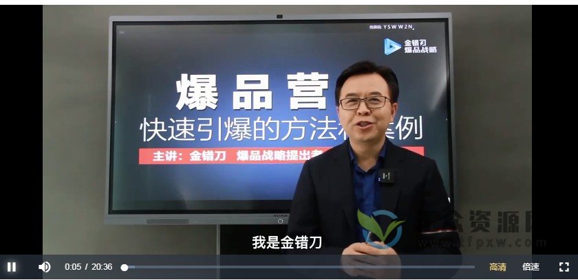 【金错刀】爆品营操盘手年课插图