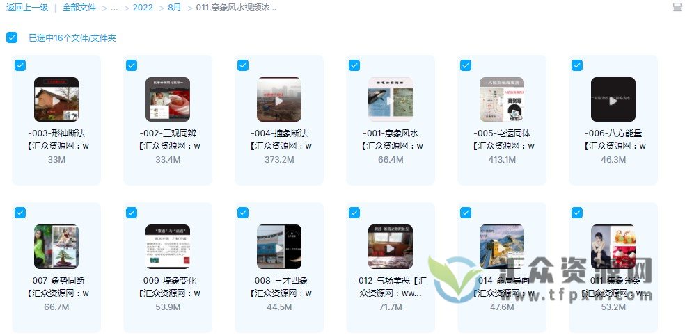 意象风水视频浓缩精华16集视频 百度网盘下载插图1