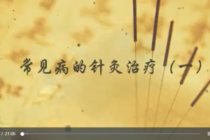 藁城市人民医院赵建华主霁《常见病的针灸治疗》6讲视频全