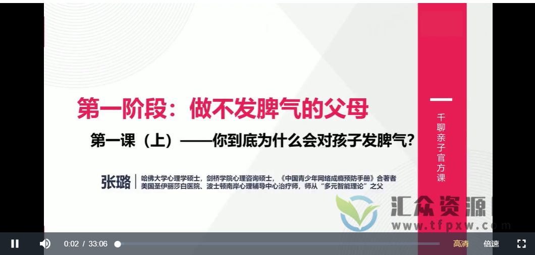 张璐-哈佛父母情商课：从焦虑到从容，不吼不叫养出好孩子插图1
