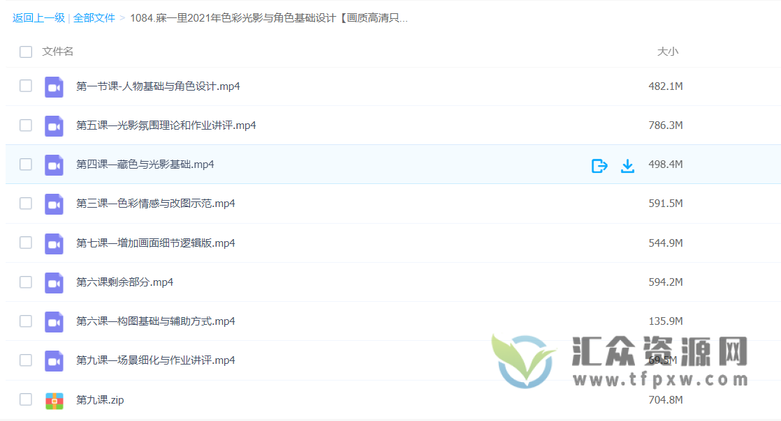 2021年寐一里《色彩光影与角色基础设计》视频教程插图