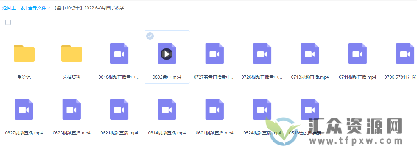【盘中10点半】2022.6-8月圈子(直播视频+系统课+文档资料)插图 【盘中10点半】2022.6-8月圈子(直播视频+系统课+文档资料)插图
