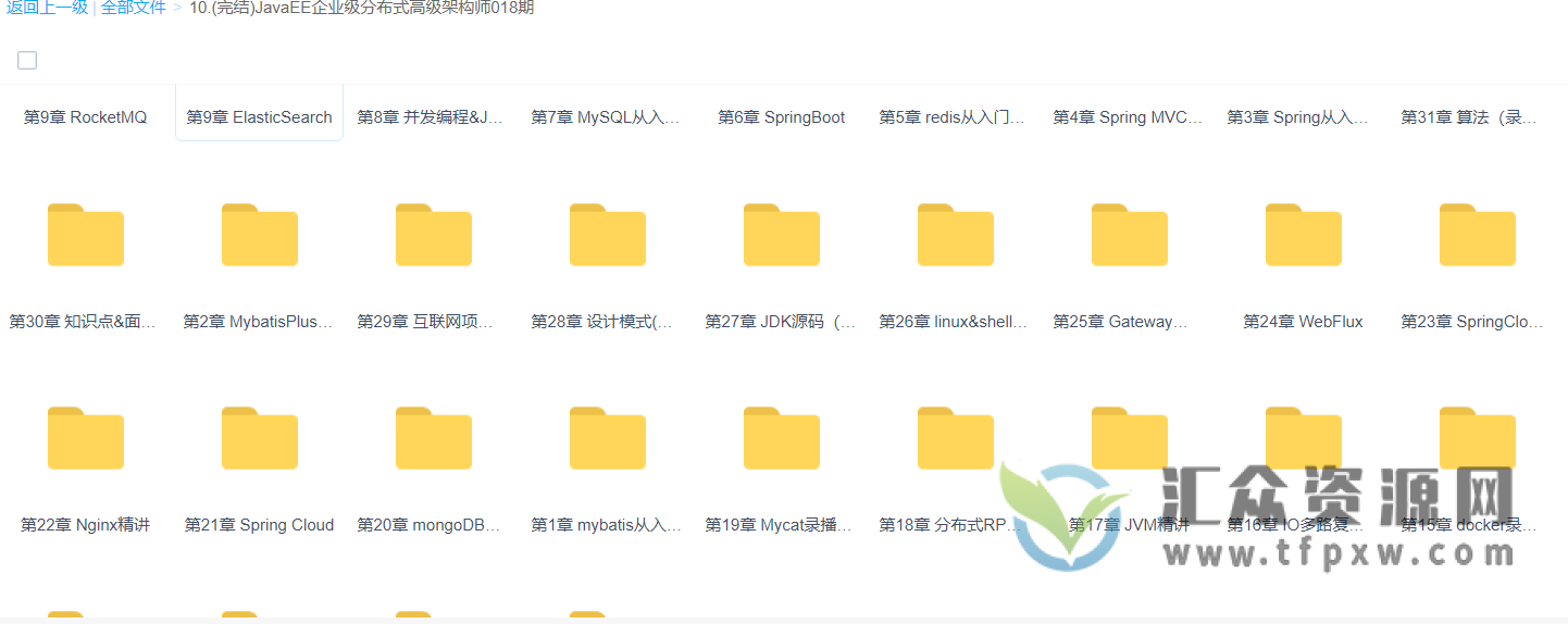 JavaEE企业级分布式高级架构师第18期