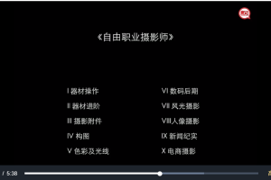 《自由职业摄影师》零基础精通摄影技术，系统+全面+轻松+愉快+富有成效